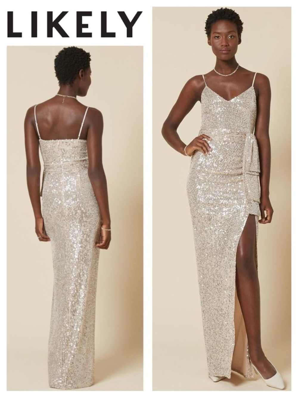 LIKELY Emile Sequin Gown